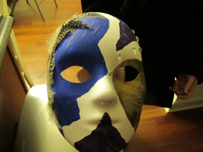Pre Purim mask making 10